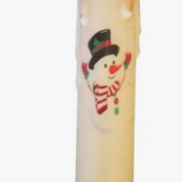 Candle Hand-Dipped Snowman Cinnamon - Picture 2 of 4
